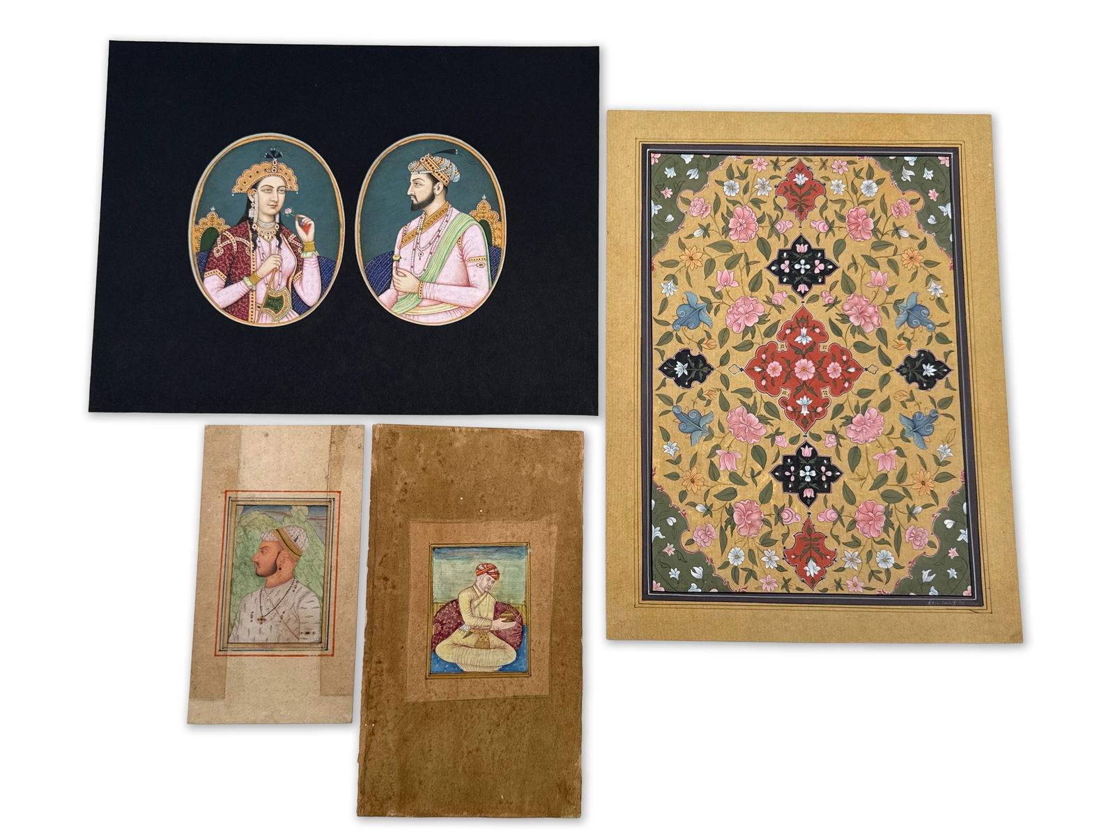 Four Indian Mughal Paintings (1 of 6)