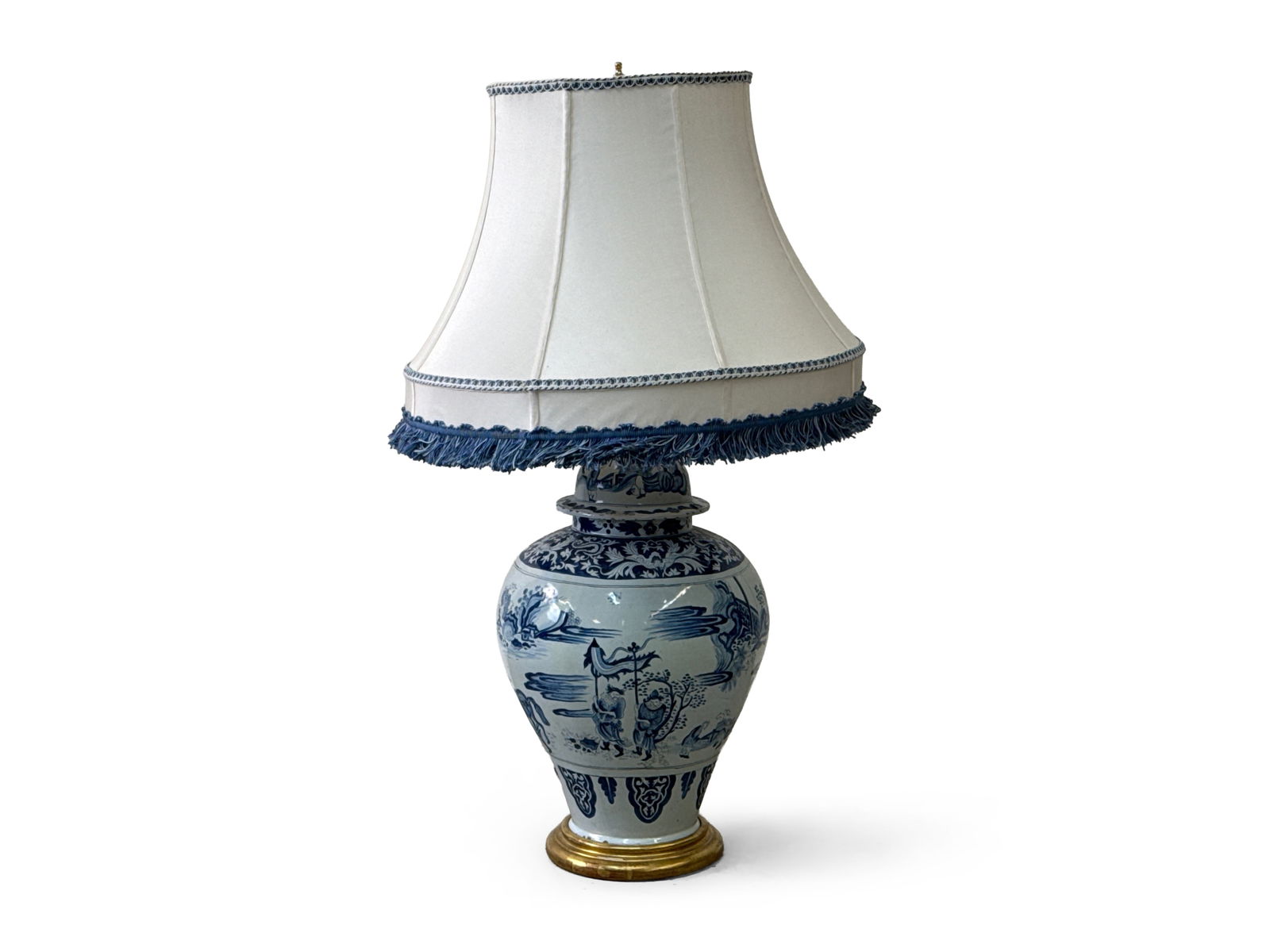 Chinese Blue & White Porcelain Ginger Jar Table Lamp (1 of 4)