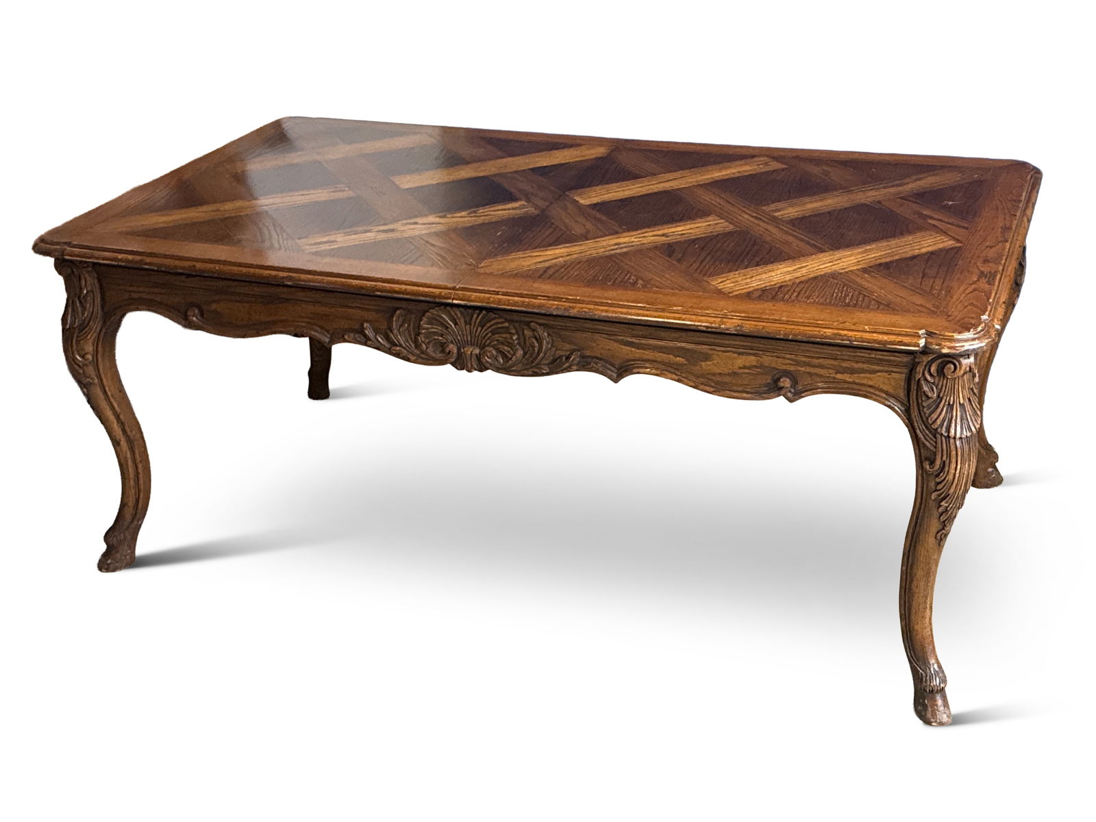 French Louis XV-style Walnut Extension Dining Table (1 of 4)