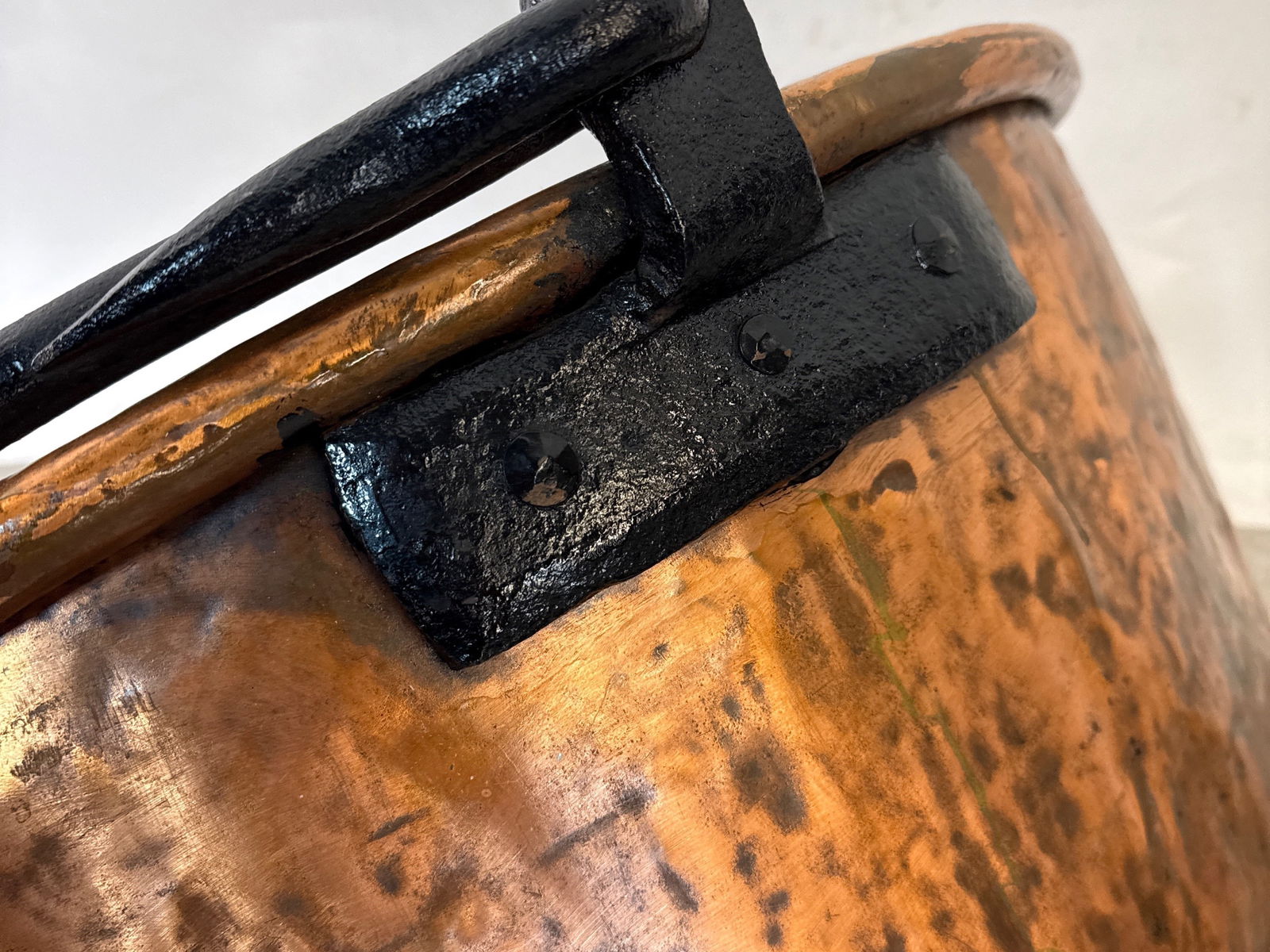 Large Copper Apple Butter Kettle - 3