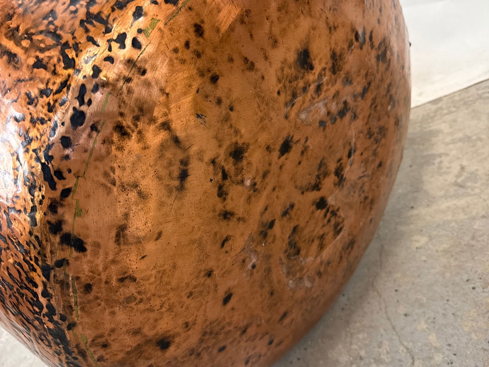 Large Copper Apple Butter Kettle - 5