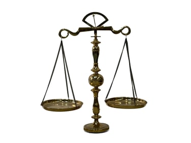 Large Brass Balance Scale