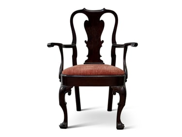 Queen Anne Mahogany Armchair