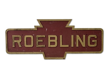 Pennsylvania Railroad Roebling Station Sign
