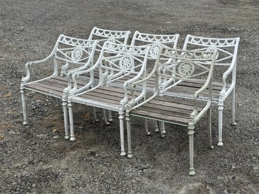 Six Kenneth Lynch & Sons (attrib.) Garden Chairs
