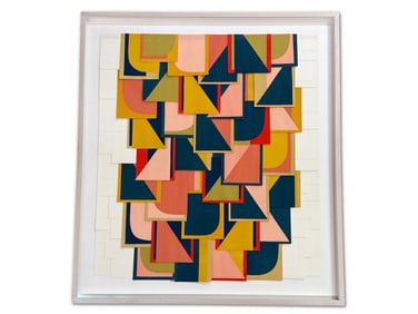 Raymond Saa Gouache and Collage: Untitled