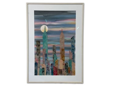 Henry Howells Paper Collage: Empire Moon