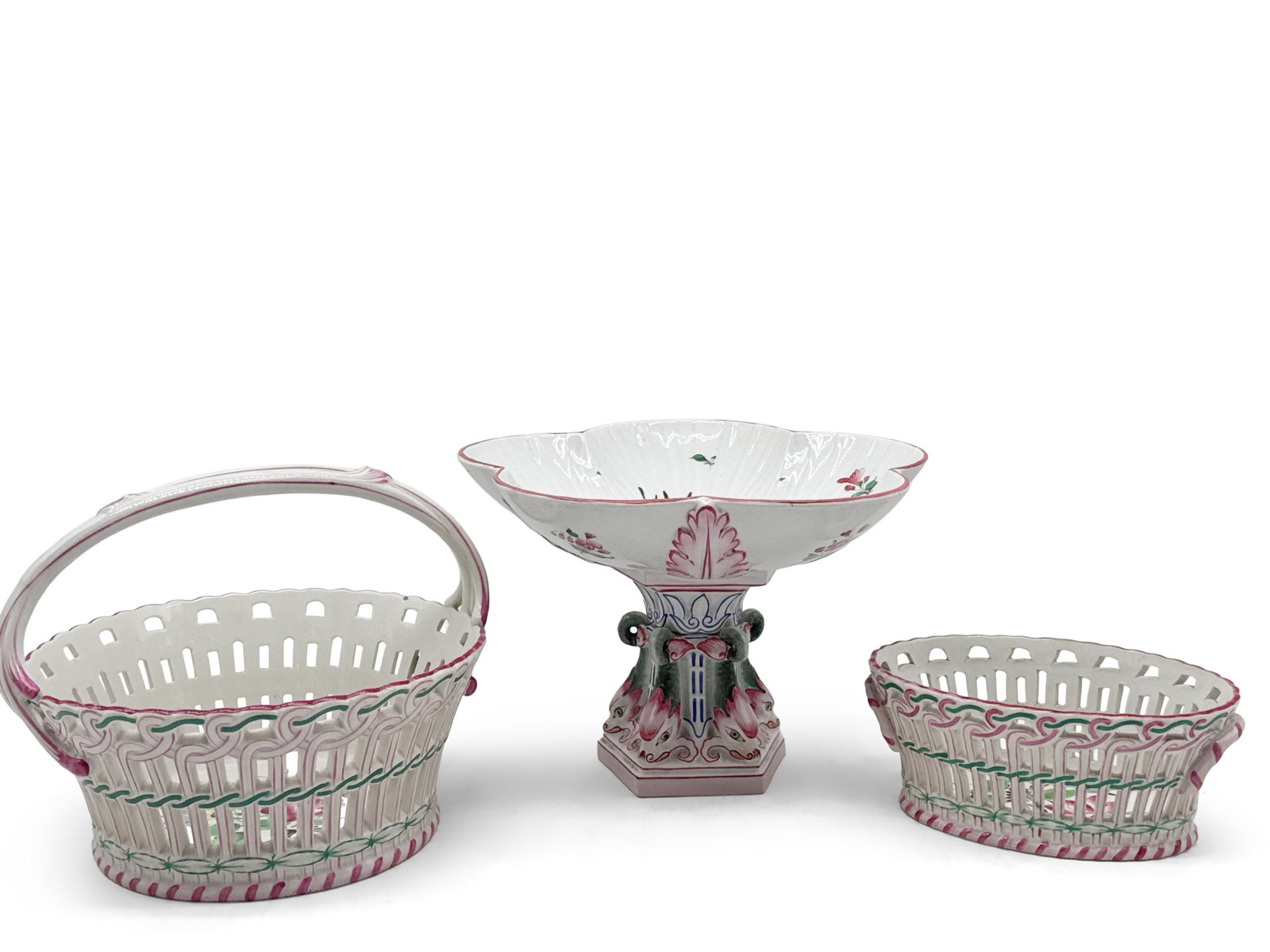 19th C. French Luneville Faience Pottery Grouping (1 of 14)