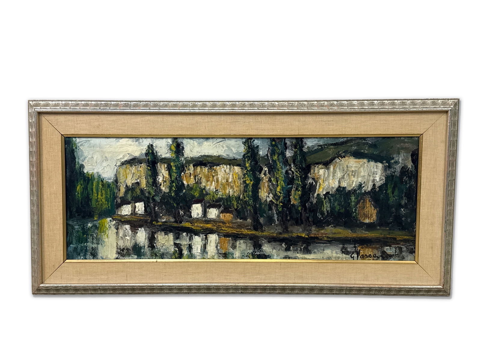 Continental School Oil/Canvas: Abstract Landscape (1 of 5)