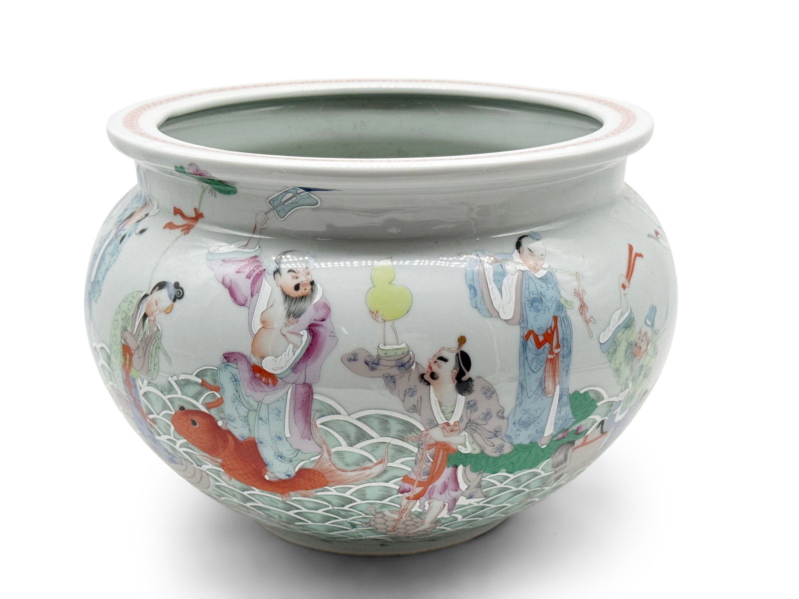 Chinese Famille Rose Porcelain Jardiniere (1 of 6)