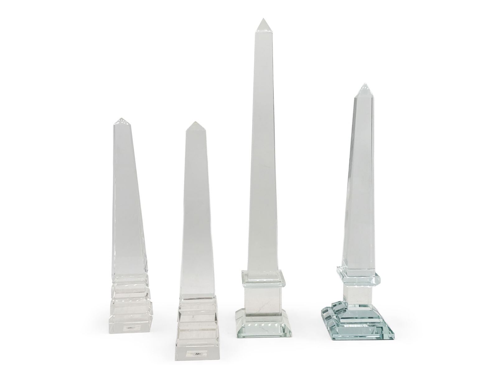 Four Decorative Crystal Obelisks (1 of 7)