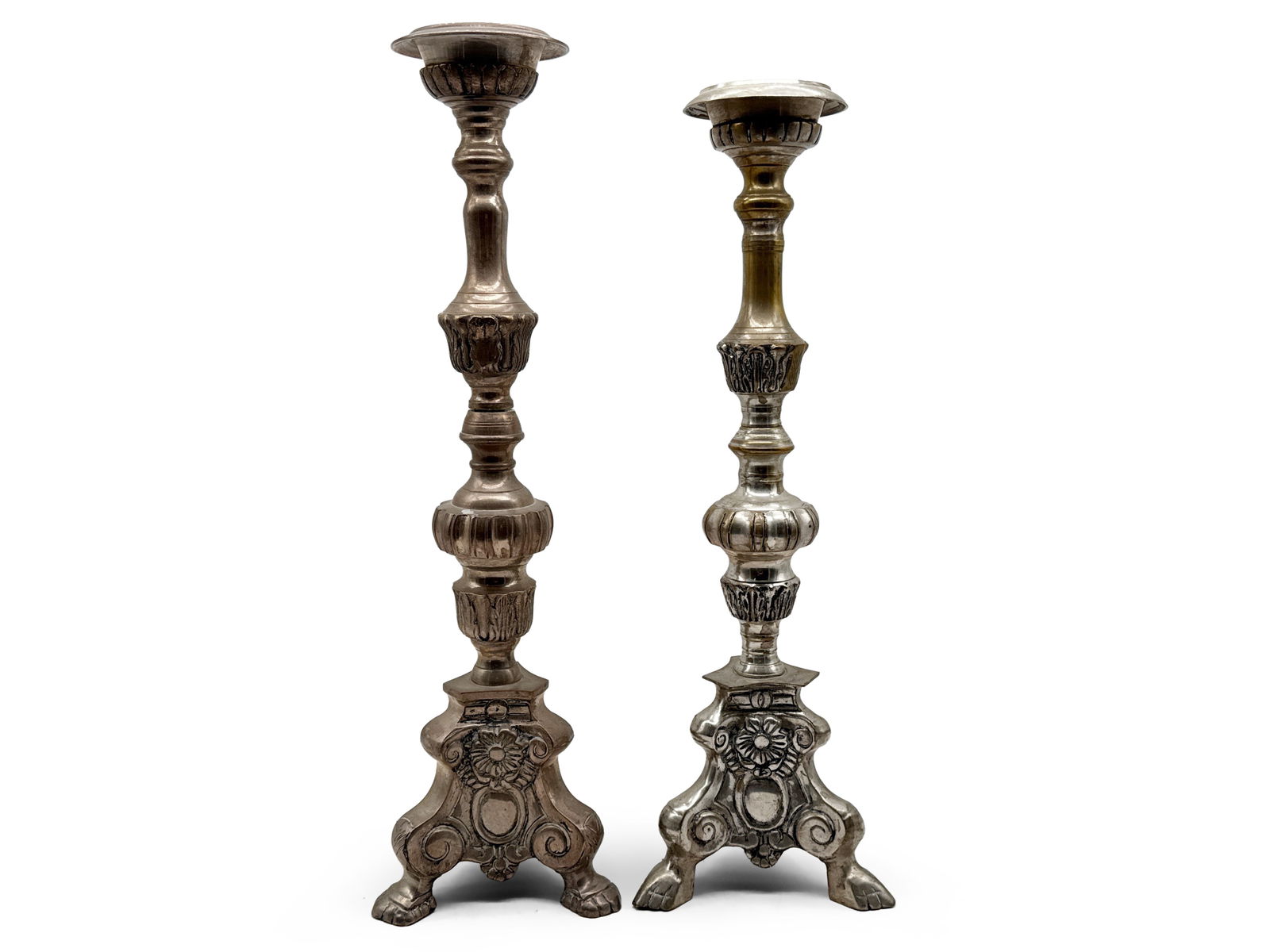 Italian Baroque-style Altar Pilar Candlesticks (1 of 4)