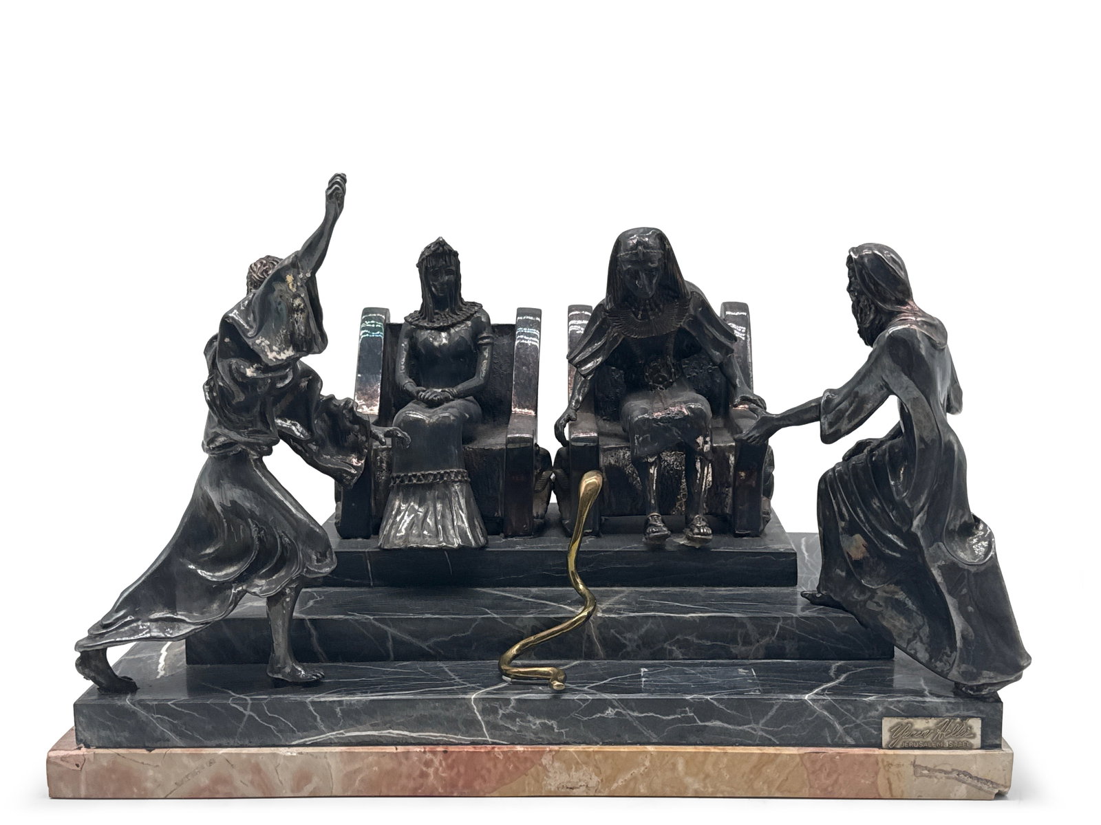 Yaacov Heller Silver Plate Sculpture: Let My People Go. (1 of 8)