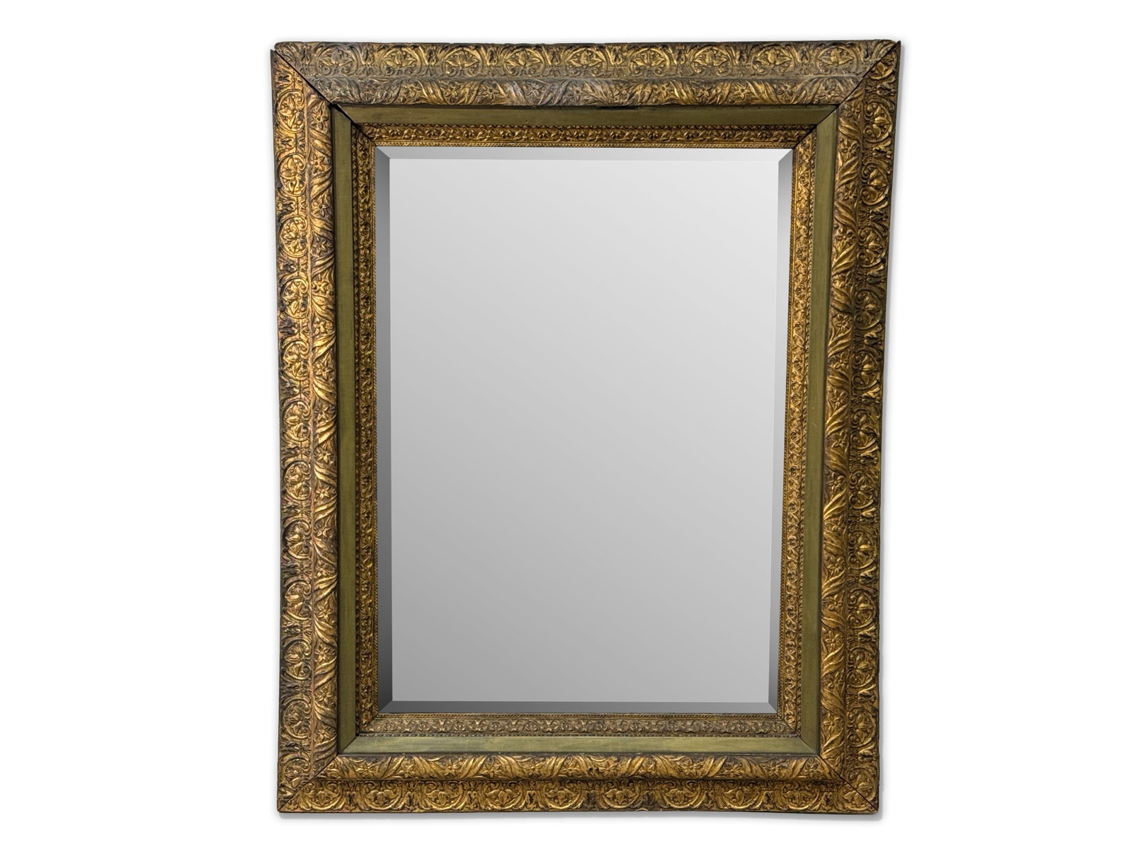 Large Antique Giltwood Wall Mirror (1 of 5)