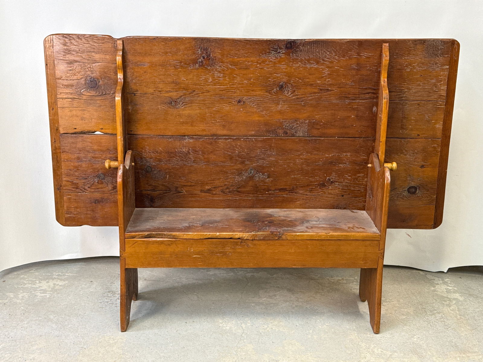 American Pine Bench Table - 2