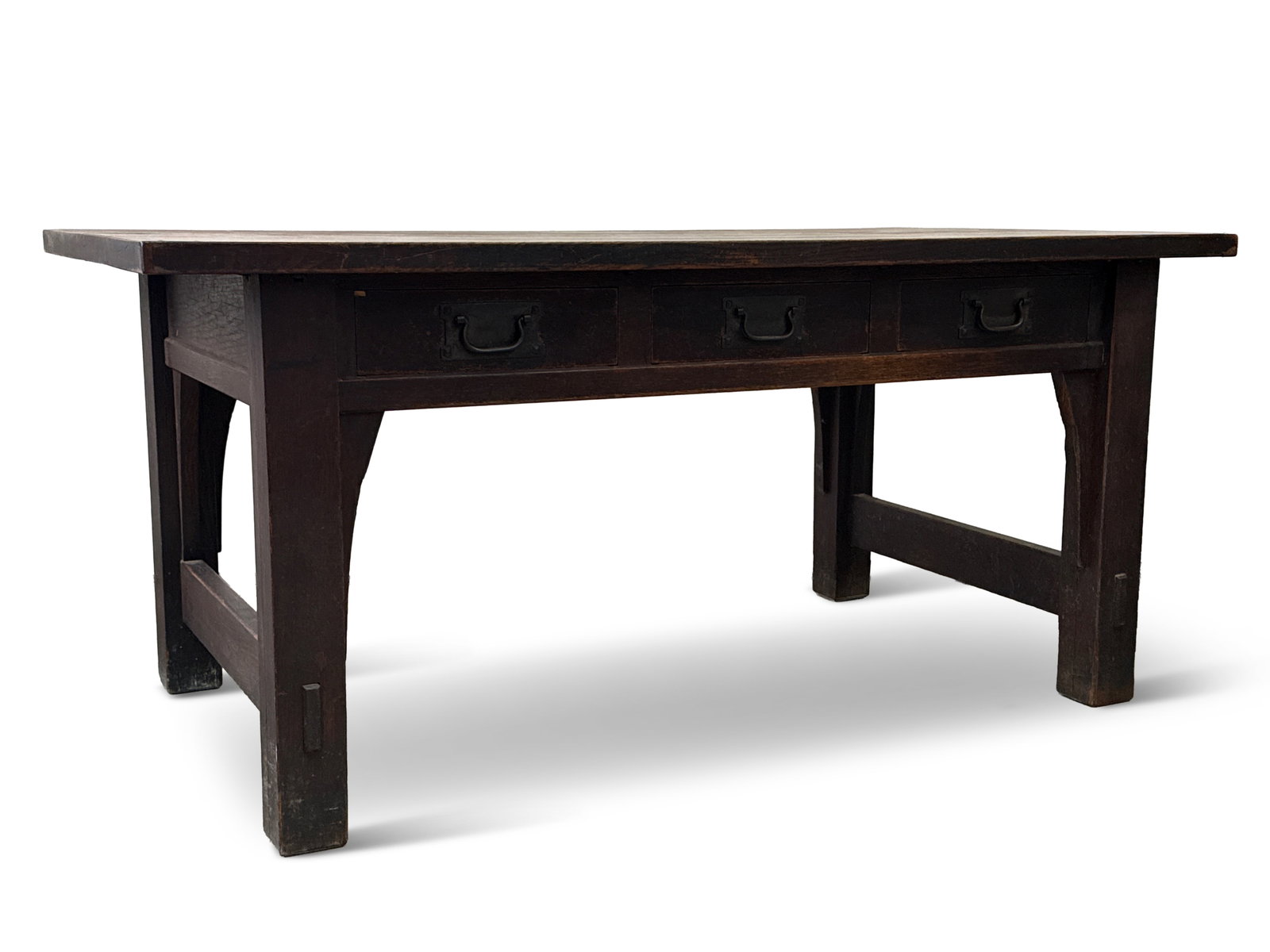 Gustav Stickley Early Oak Desk (1 of 6)