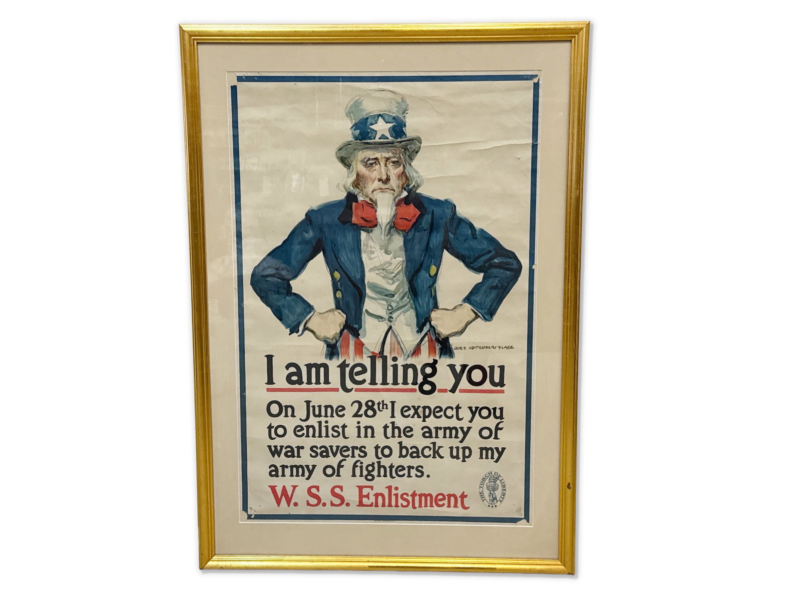 James Montgomery Flagg 1918 WWI Lithograph Poster (1 of 6)