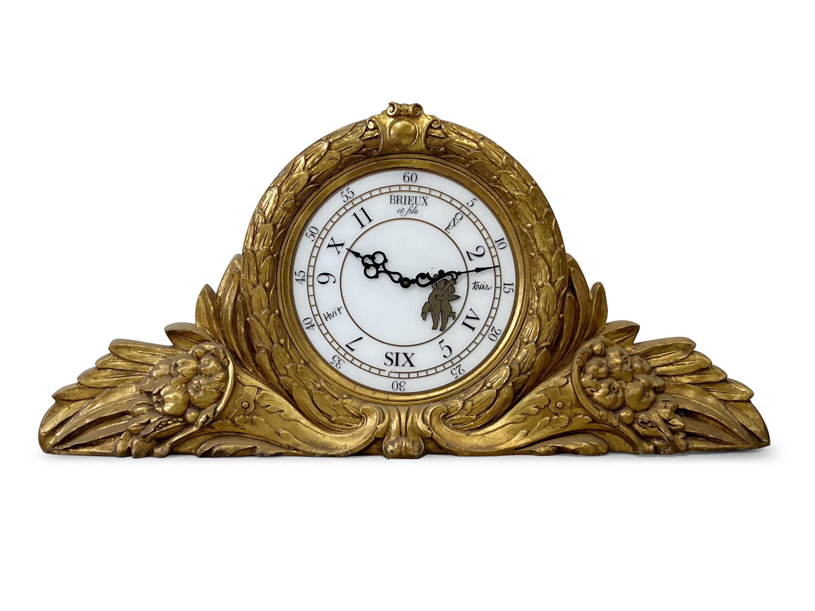 Monumental Decorative Gilt Mantel Clock (1 of 5)