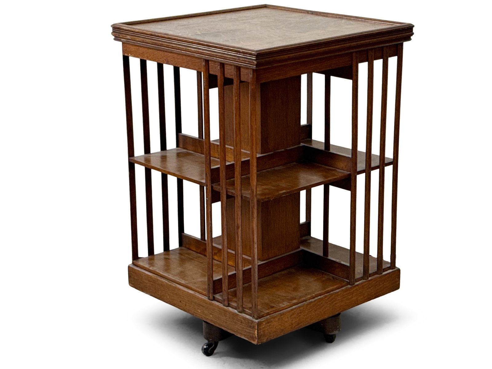 Mission Oak Revolving Bookcase (1 of 4)