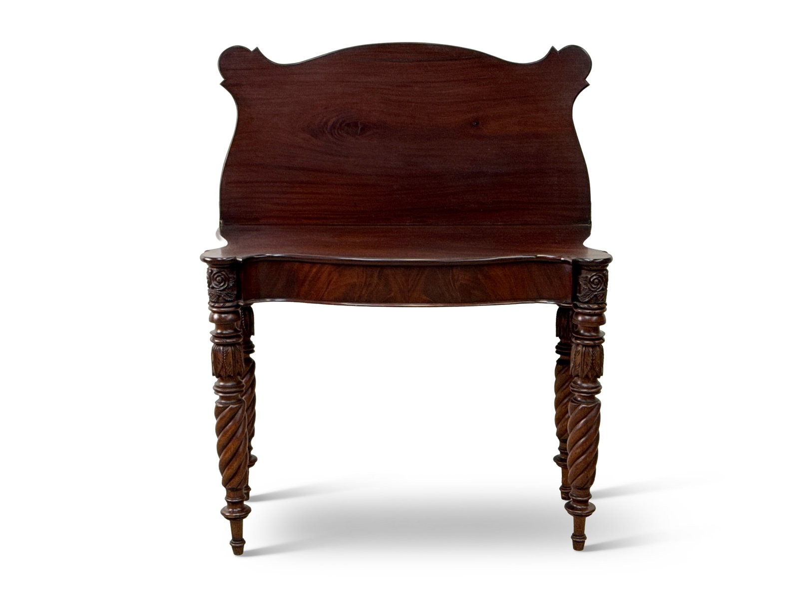 American Classical Carved Mahogany Game Table (1 of 9)