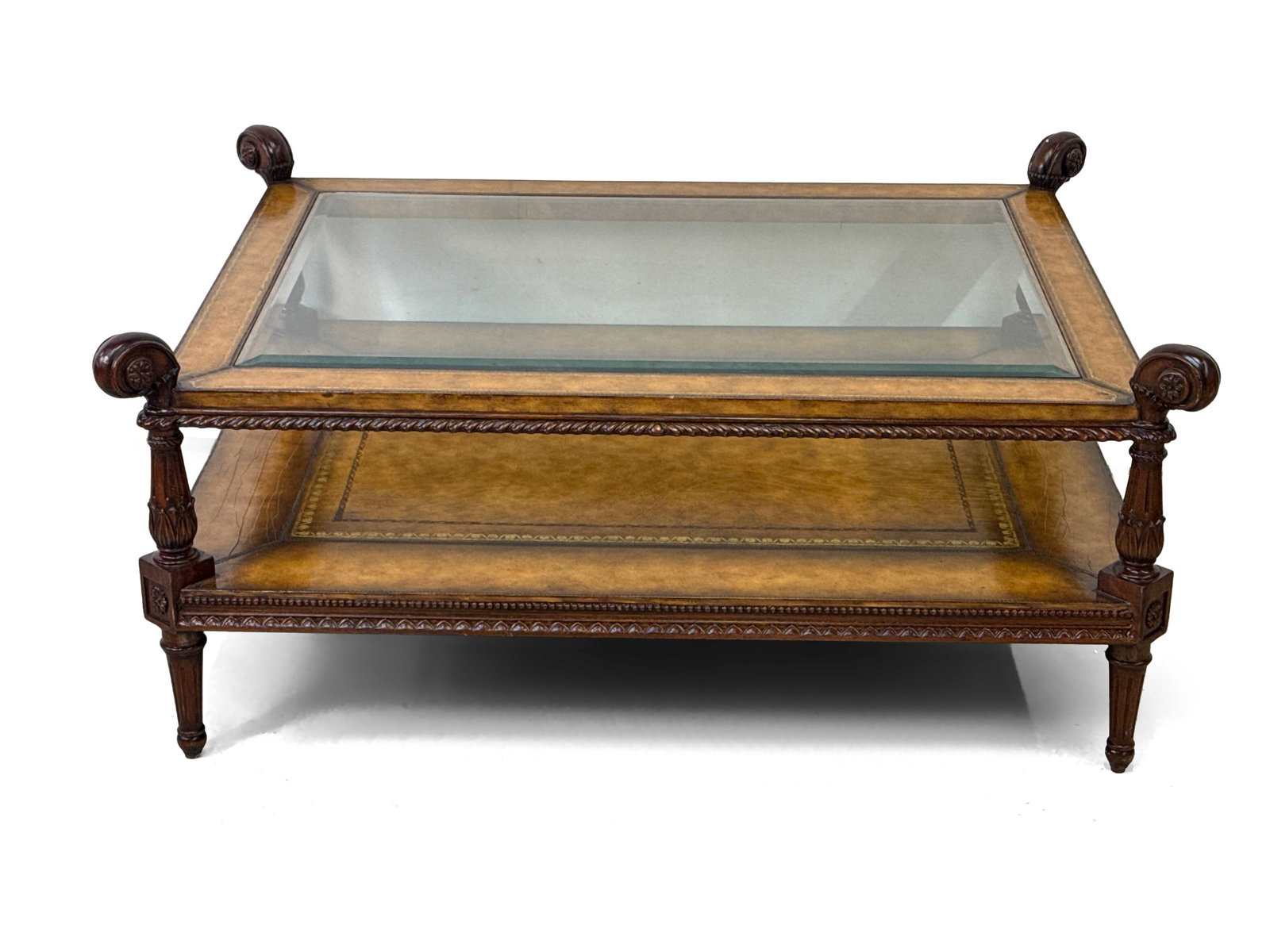 Maitland Smith Decorator Glass-Top Coffee Table (1 of 5)