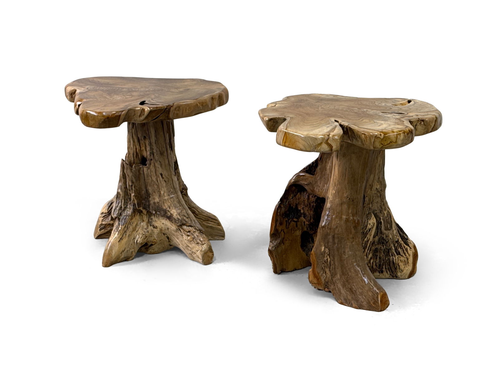 Pair of Free-Edge Root Form Tables (1 of 3)