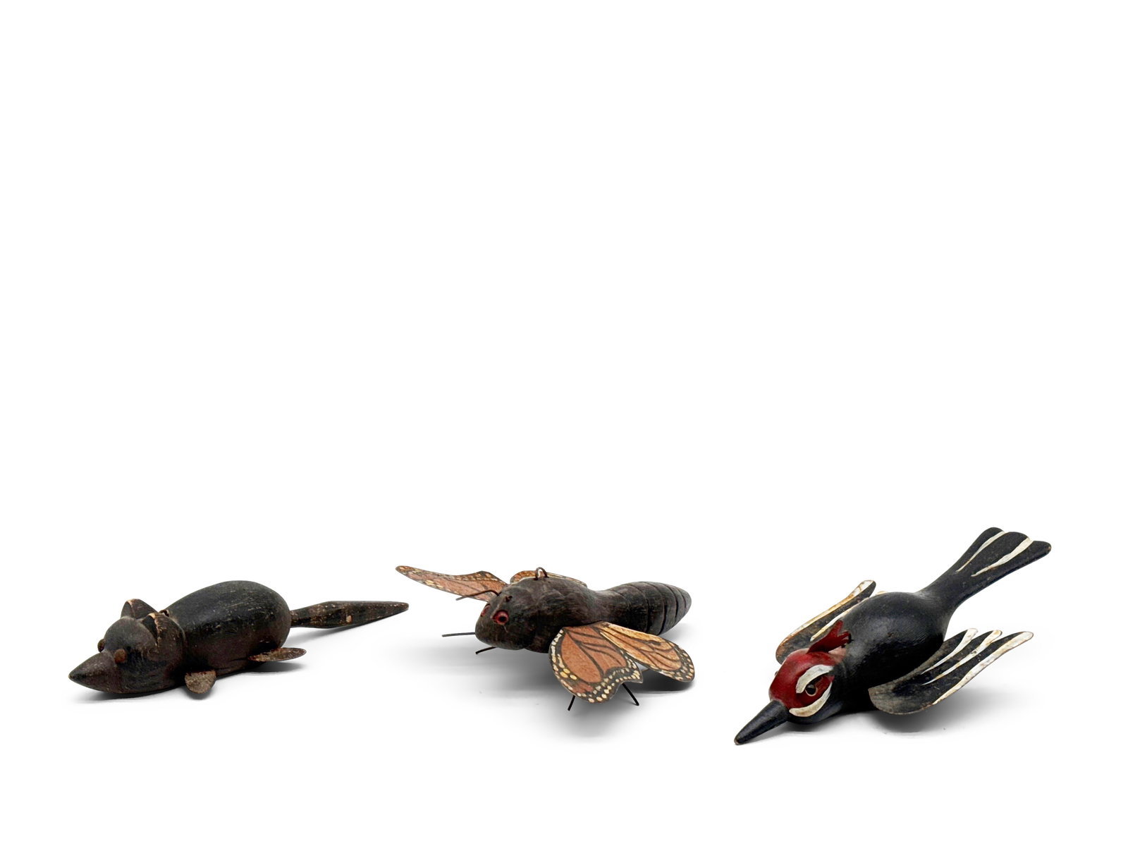 Three Carved and Painted Fish Decoys (1 of 10)