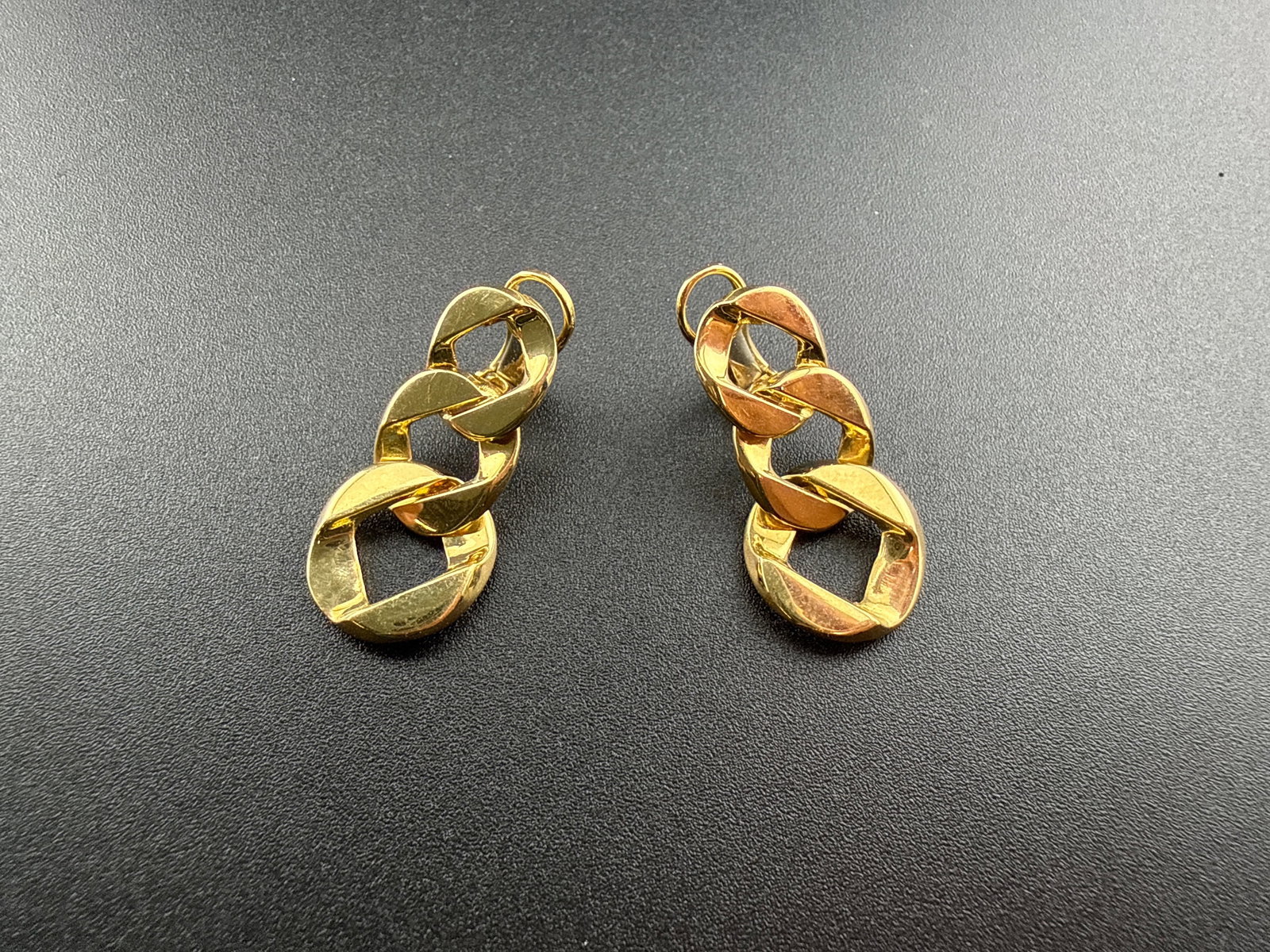 Verdura 18K YG Piccolo Curb-Link Earclips - 3