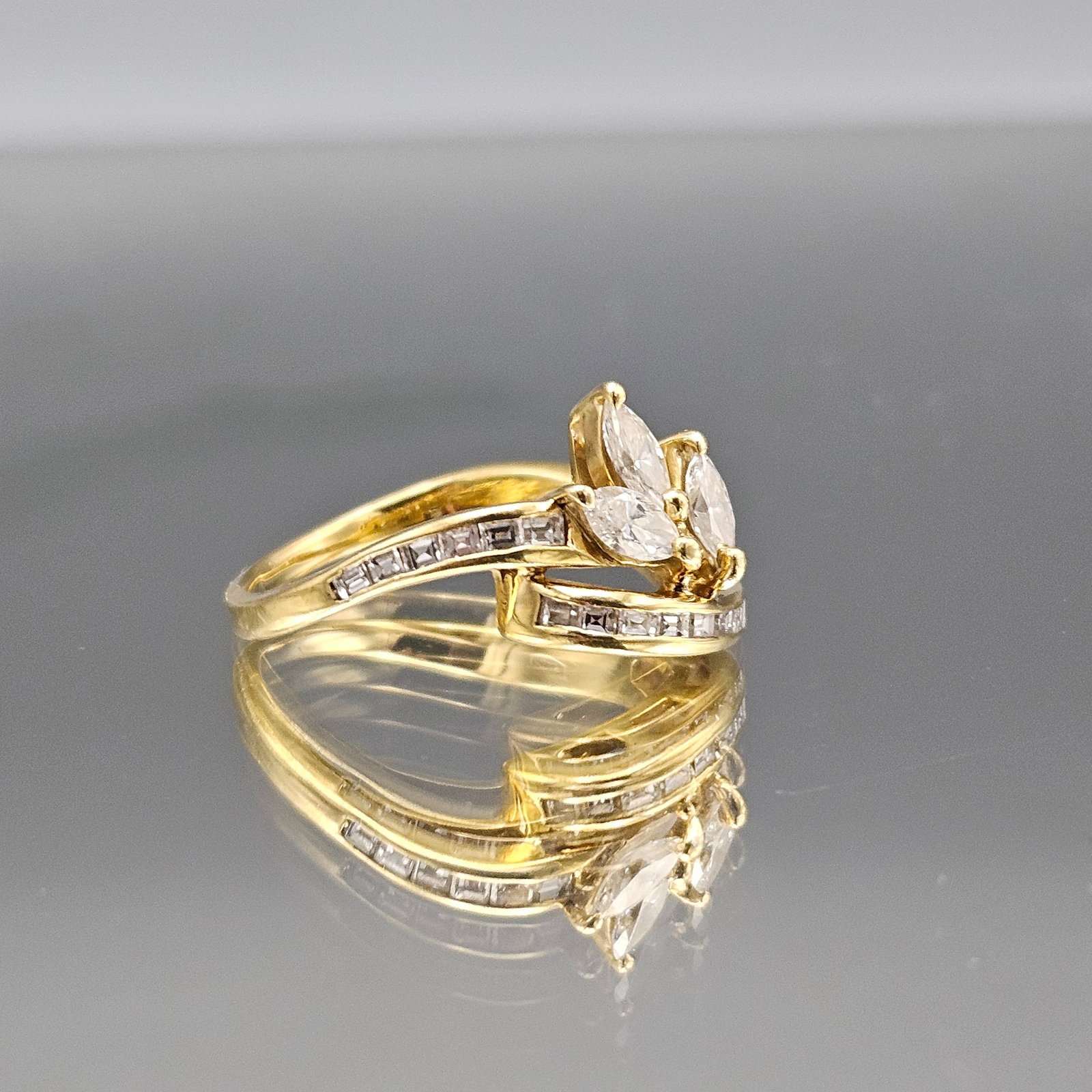 18K Gold and Diamond Ring (1 of 3)