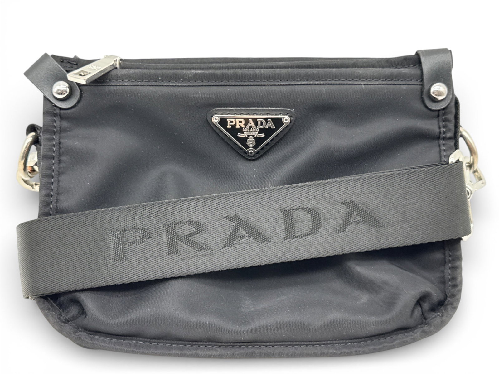 Prada Tessuto Nylon Messenger Bag (1 of 4)