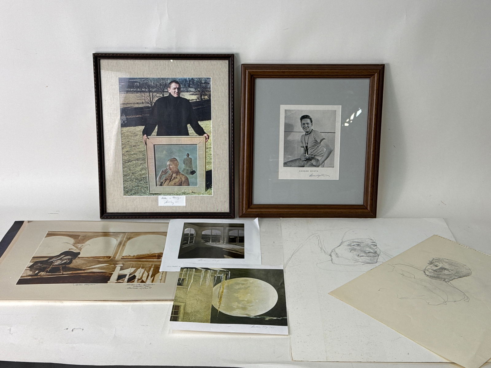 Grouping of Andrew Wyeth Signed Prints and Sketches (1 of 8)