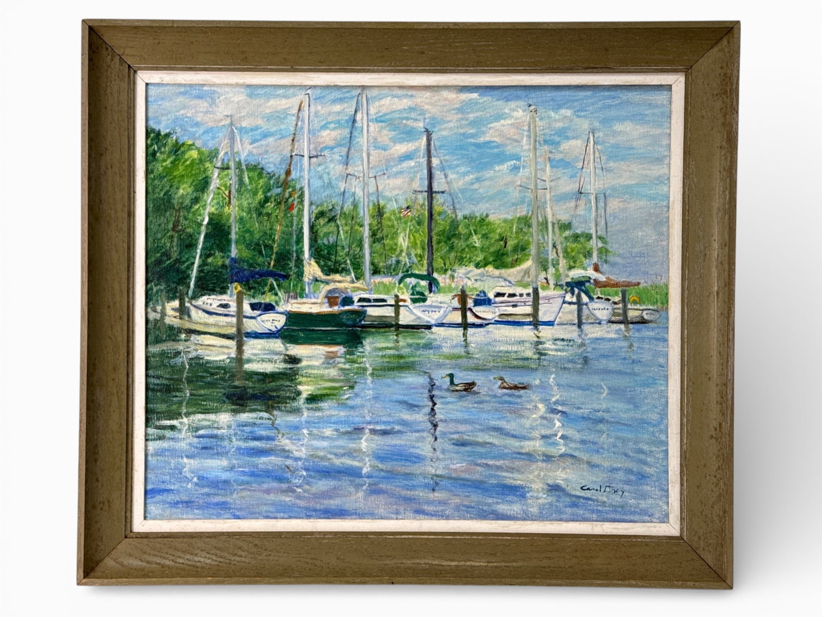 Carol Gray Oil/Canvas: Along the Pier (1 of 5)