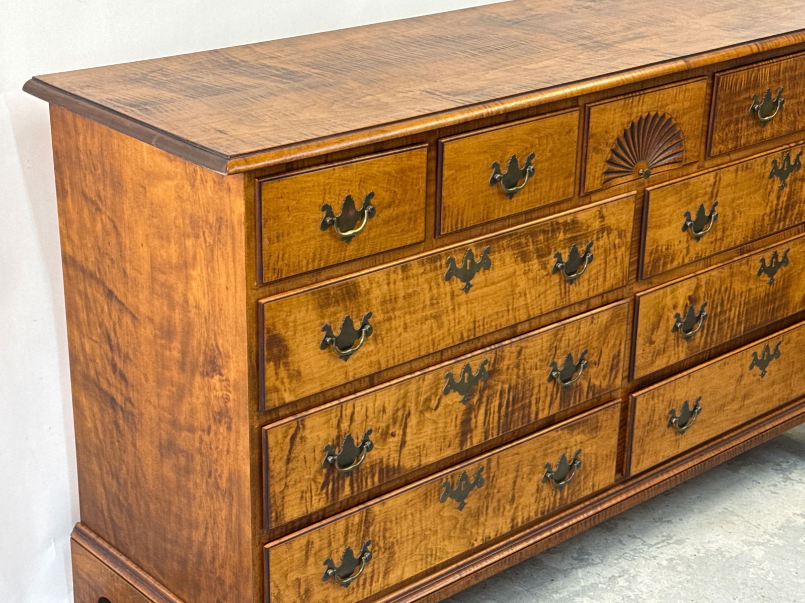 D.R. Dimes Tiger Maple Bureau - 2