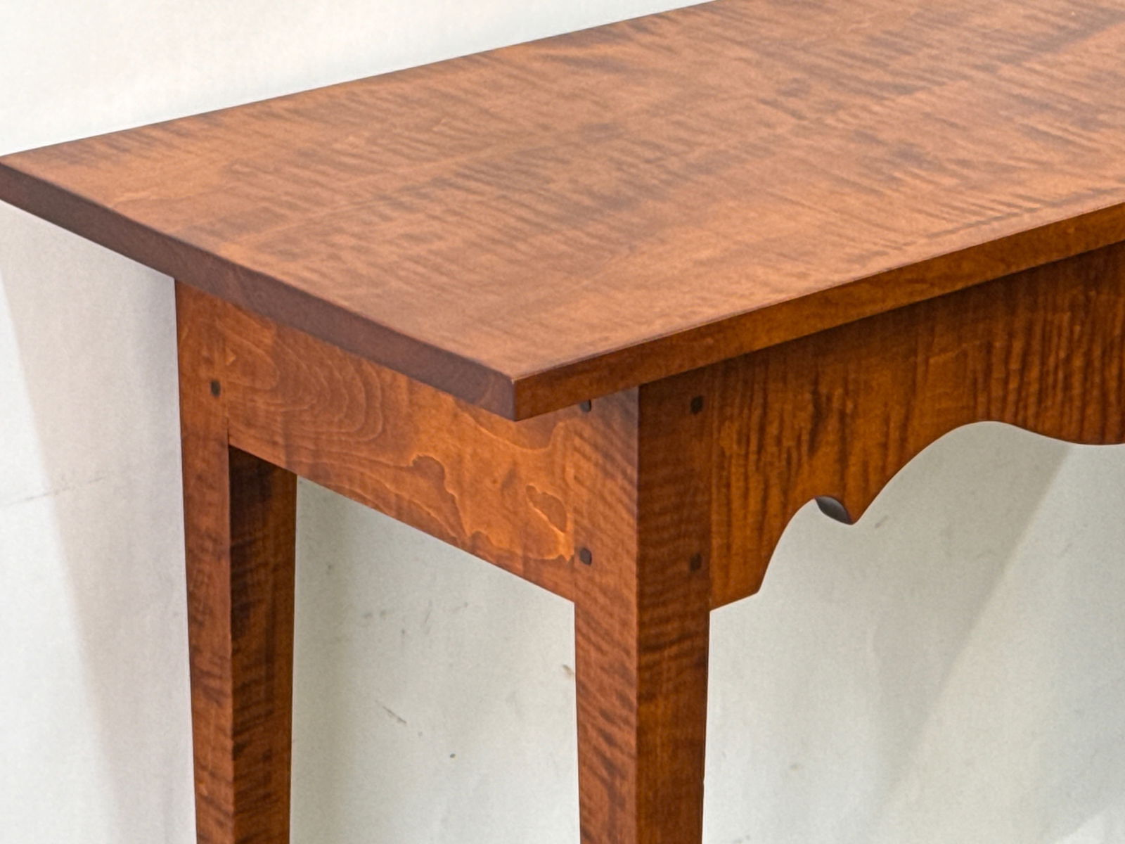 David Smith Tiger Maple Hall Table - 2
