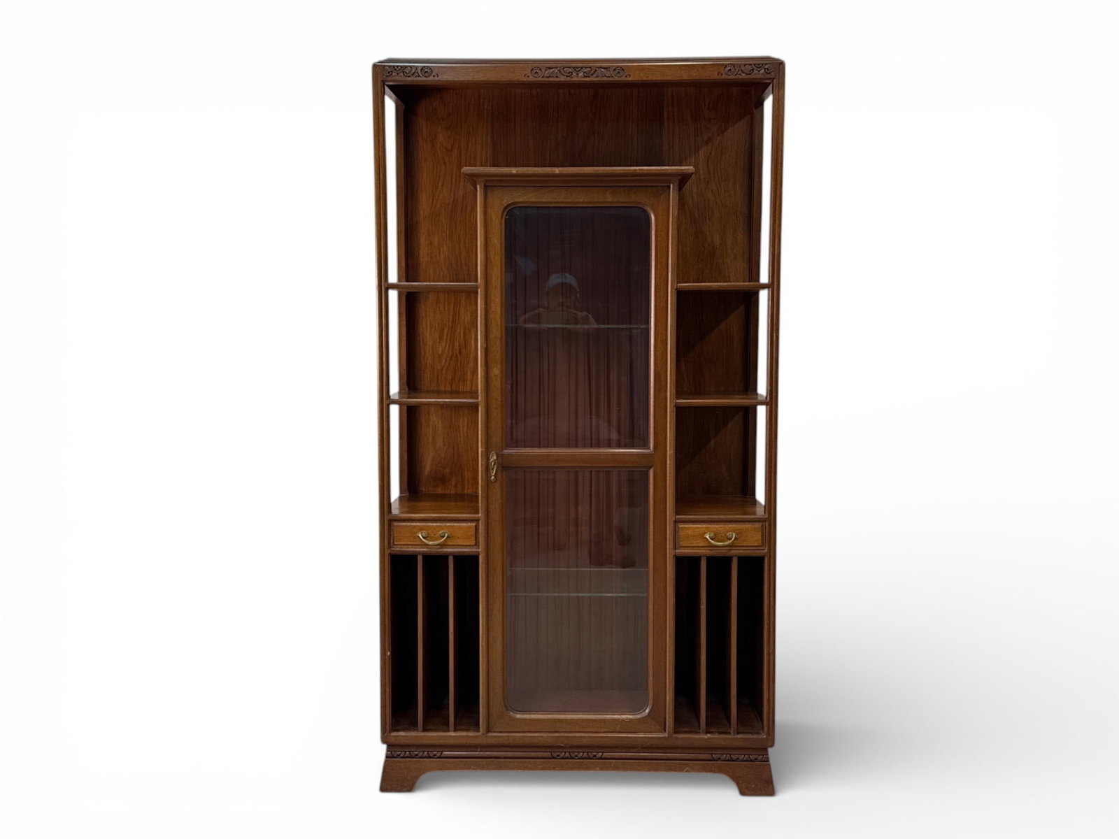 Art Deco Mahogany Curio Cabinet (1 of 7)