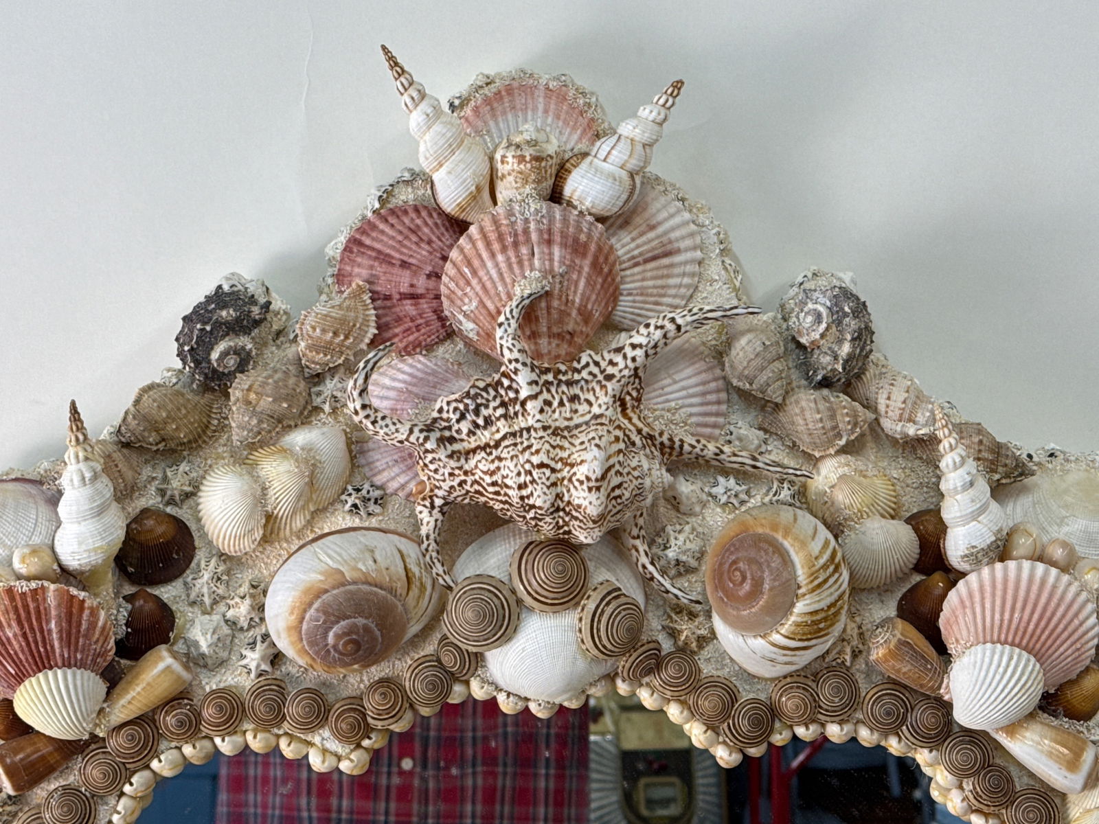 Shell Encrusted Wall Mirror - 2
