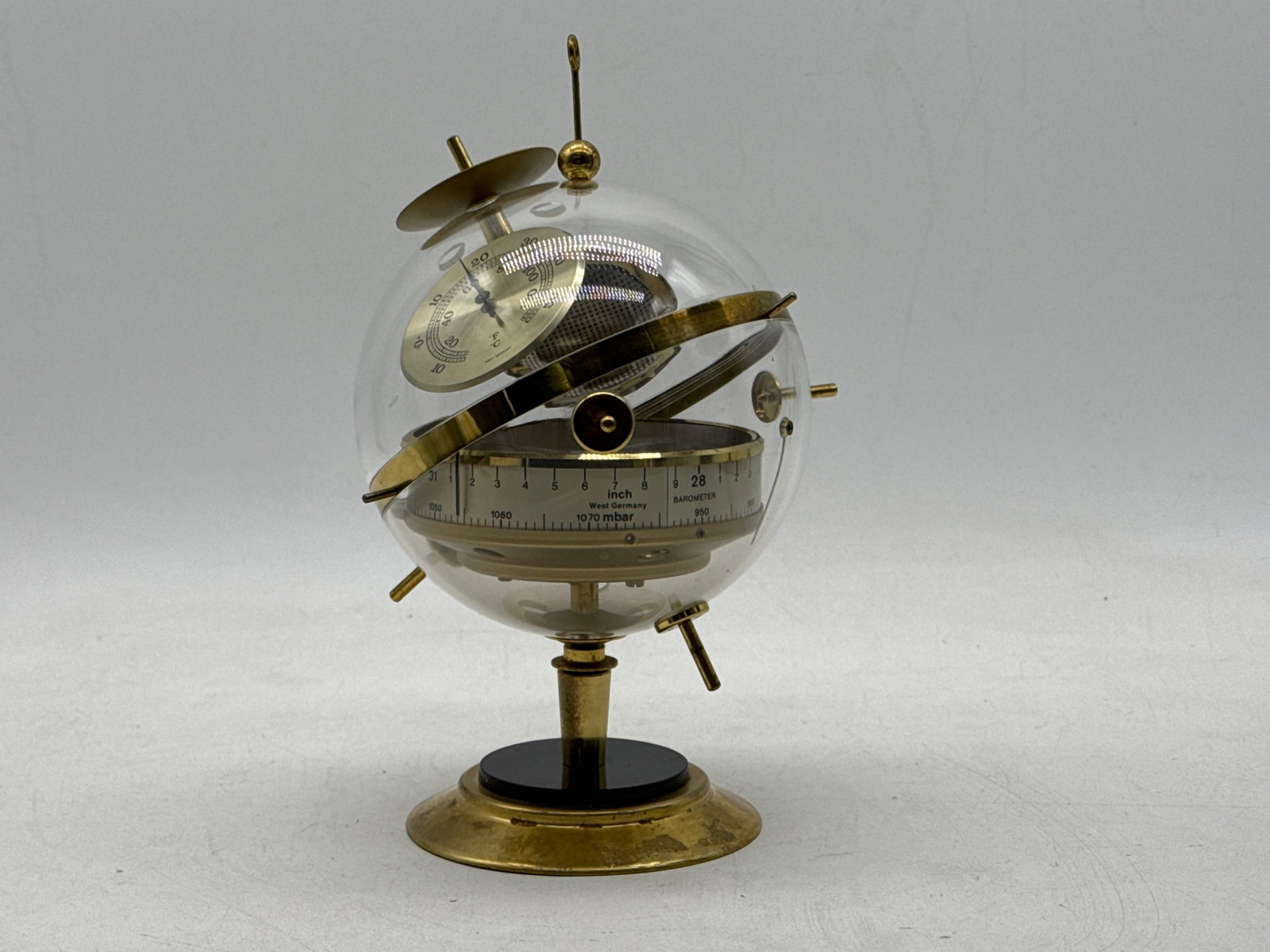 German Sputnik Globe Barometer Weather Station - 2