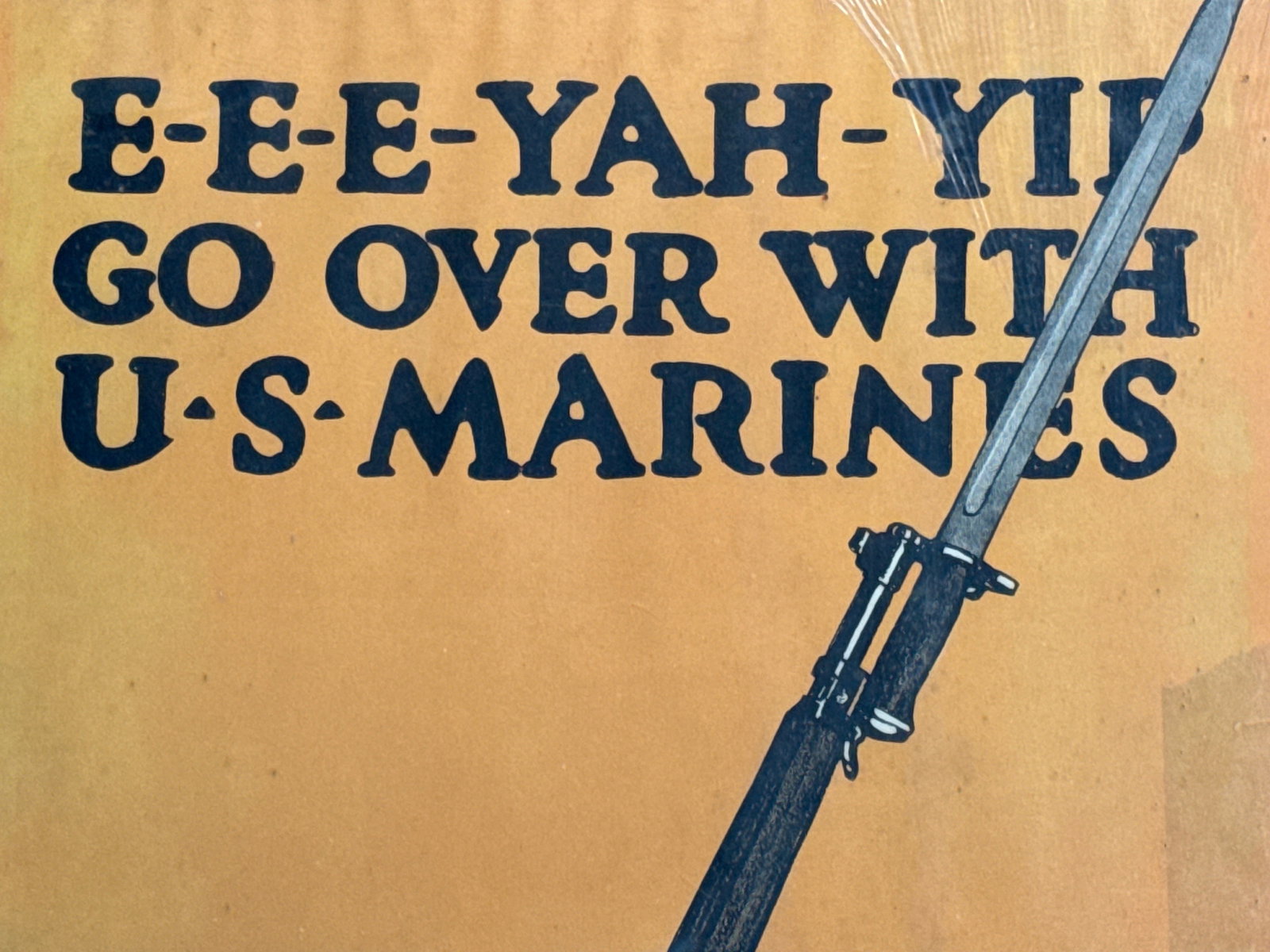 WWI Propaganda I "E-E-E-Yah-Yip" Lithograph Poster - 2