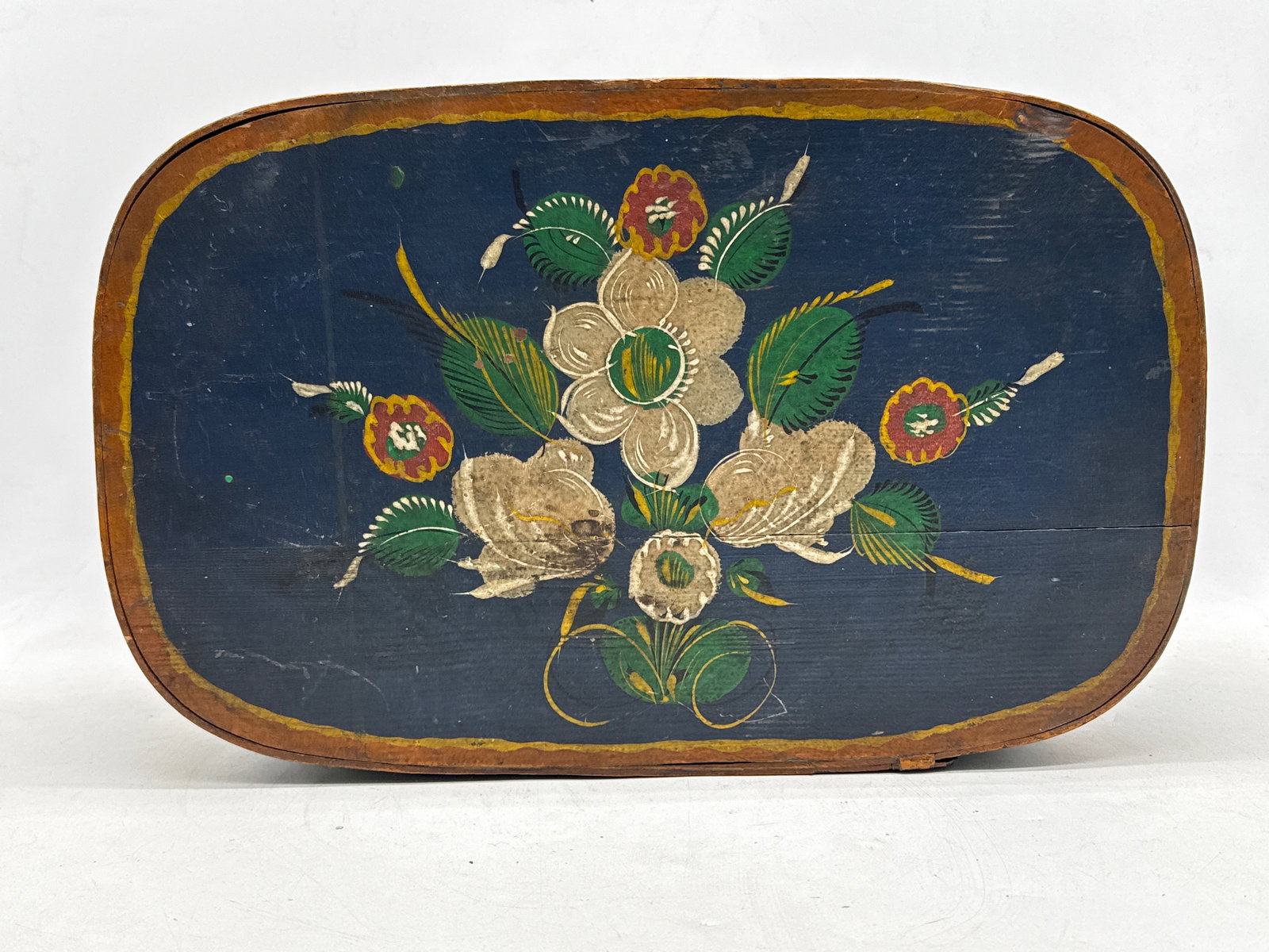 Scandinavian Painted Bentwood Bride's Box - 2