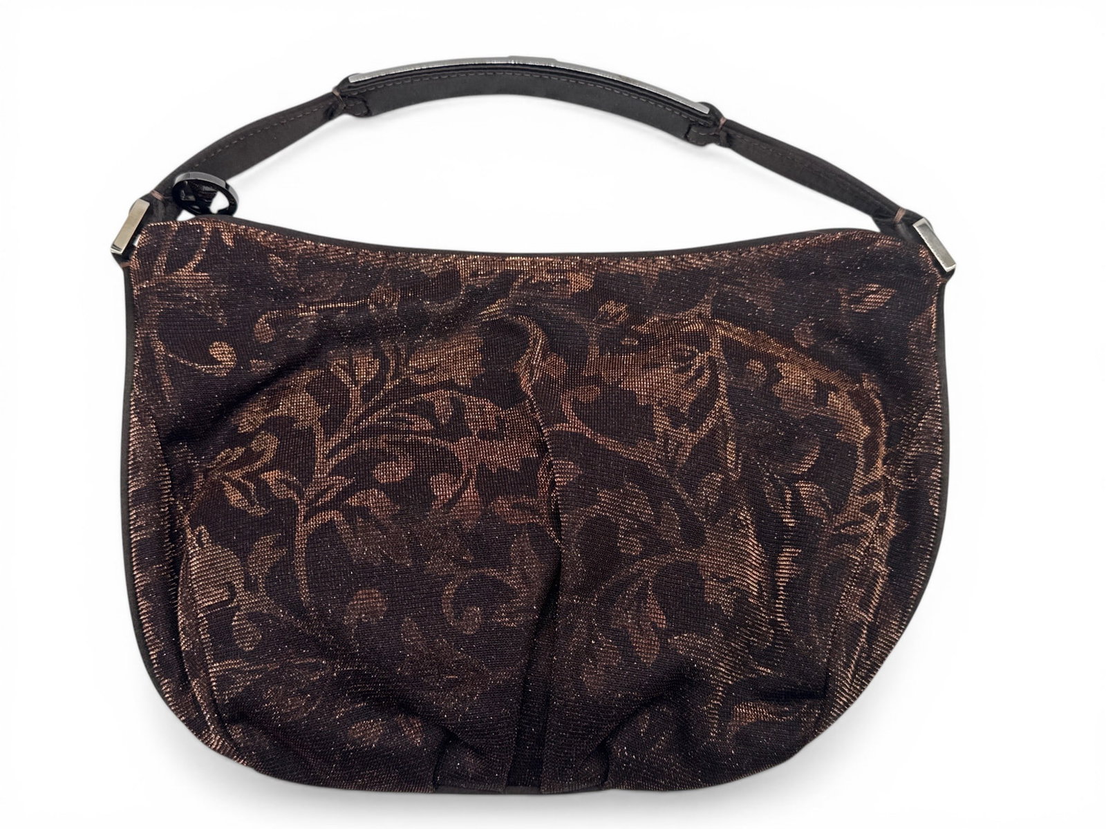 Giorgio Armani Bueno Floral Tapestry Hobo Shoulder Bag (1 of 4)