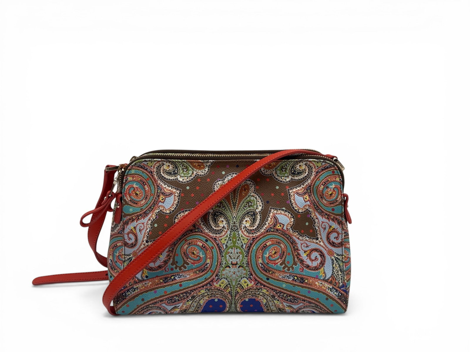 Etro Paisley Leather Shoulder Bag (1 of 5)