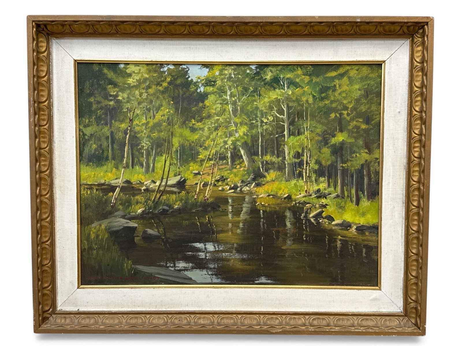 Edna P. Engelhardt Oil/Canvas: Quiet Summer Waters (1 of 5)