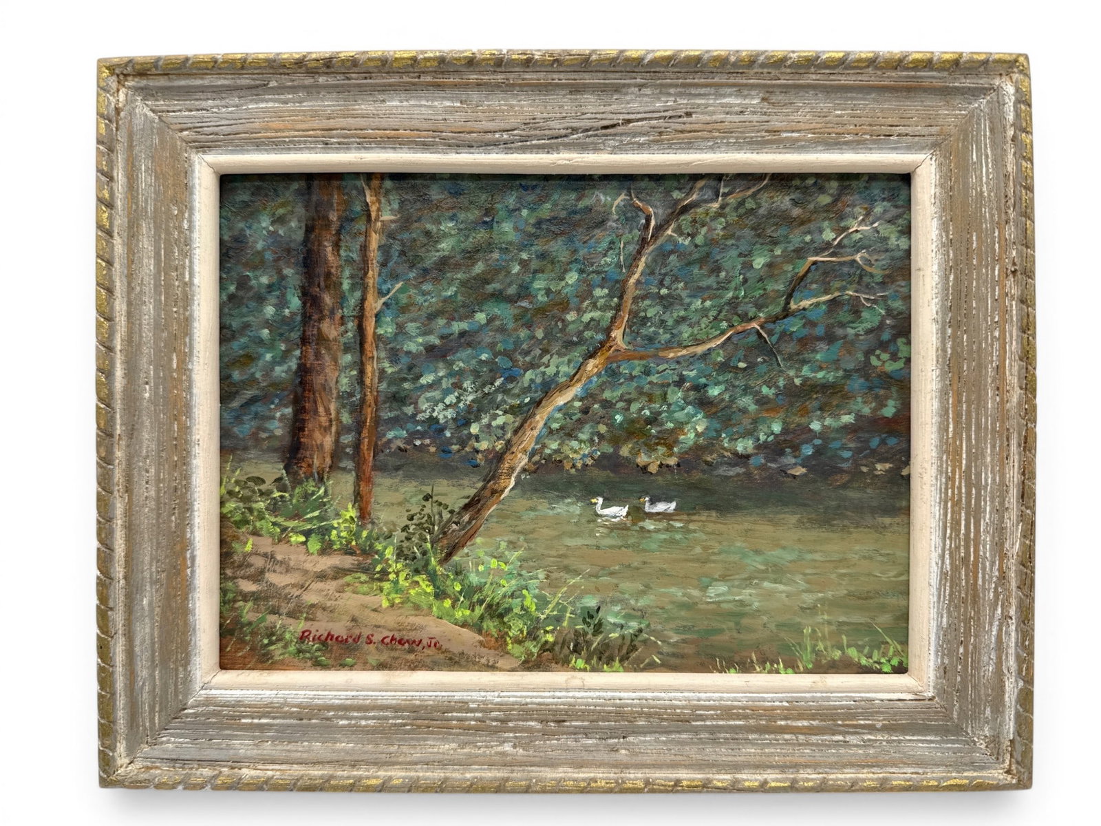Richard S. Chew Oil/Panel: Wissahickon (1 of 4)
