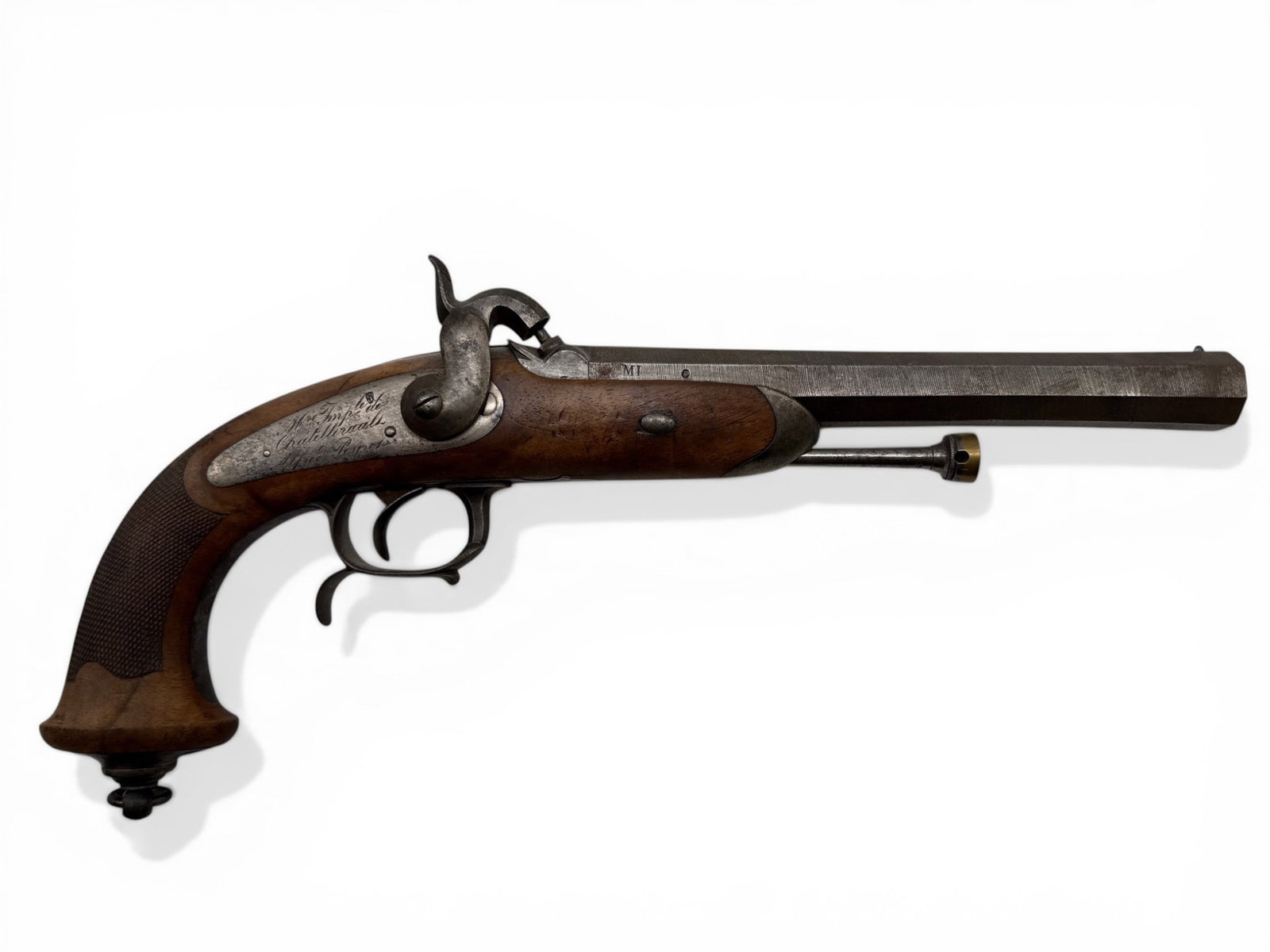 Antique Châtellerault French Officer's Percussion Pistol (1 of 7)