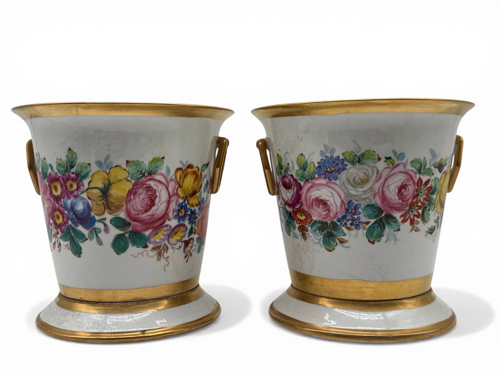 Two 19th C. French Porcelain Cachepots (1 of 5)