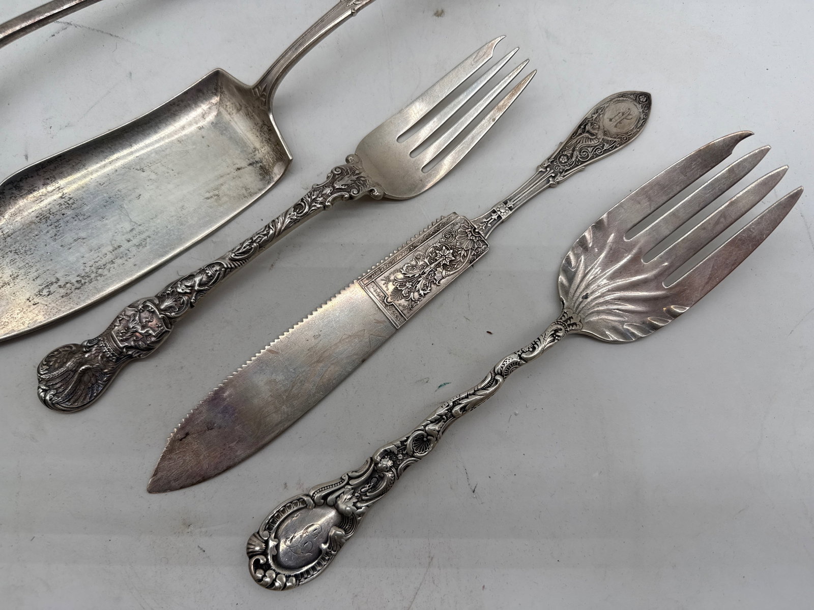 Five Sterling Silver Serving Utensils - 3