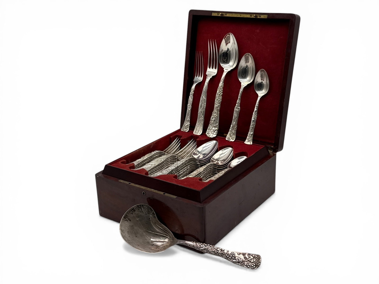 Tiffany & Co. Vine Pattern 60 Pc. Sterling Flatware Service (1 of 6)