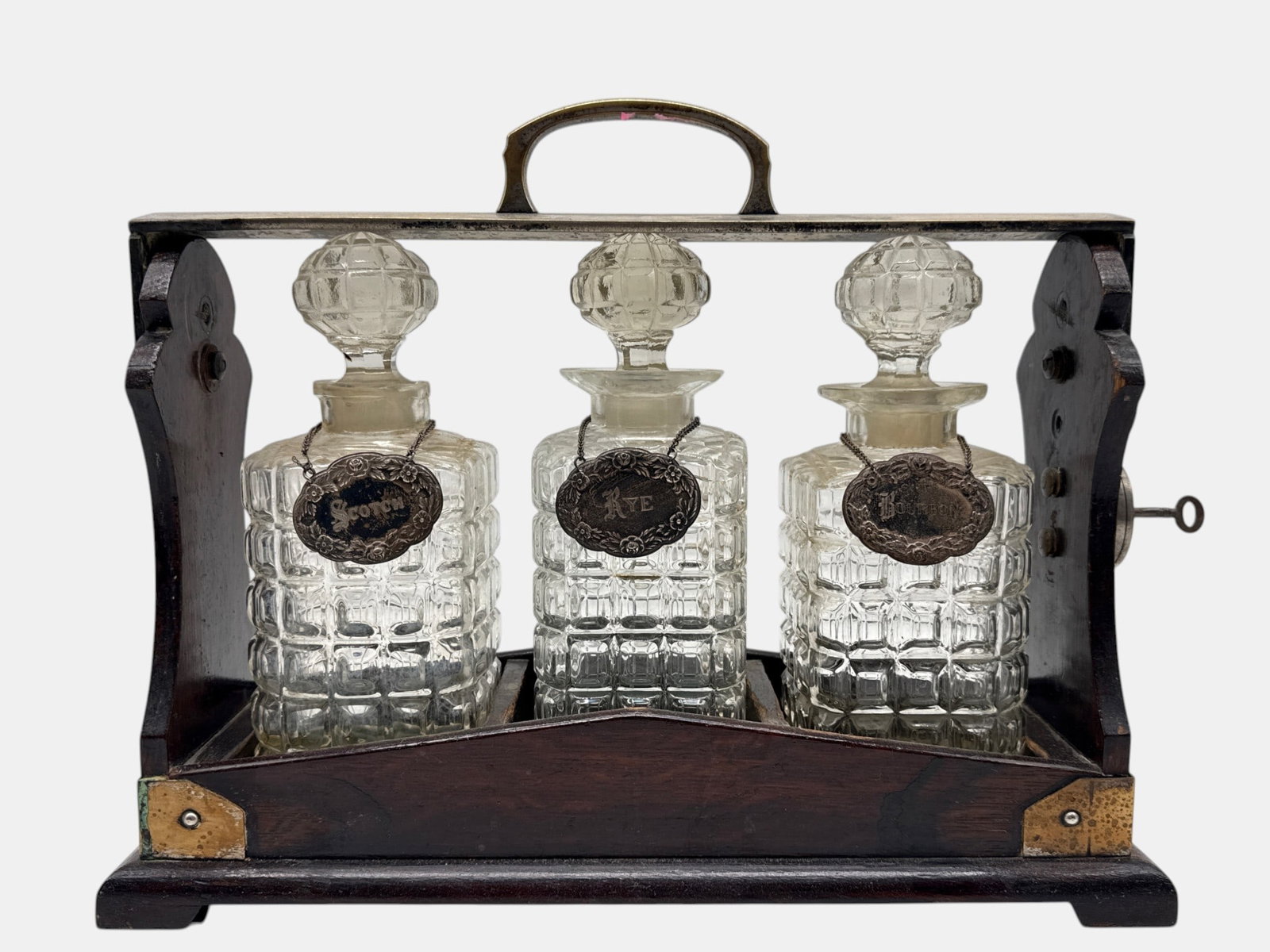 Betjemann's Tantalus and Crytal Decanters (1 of 4)