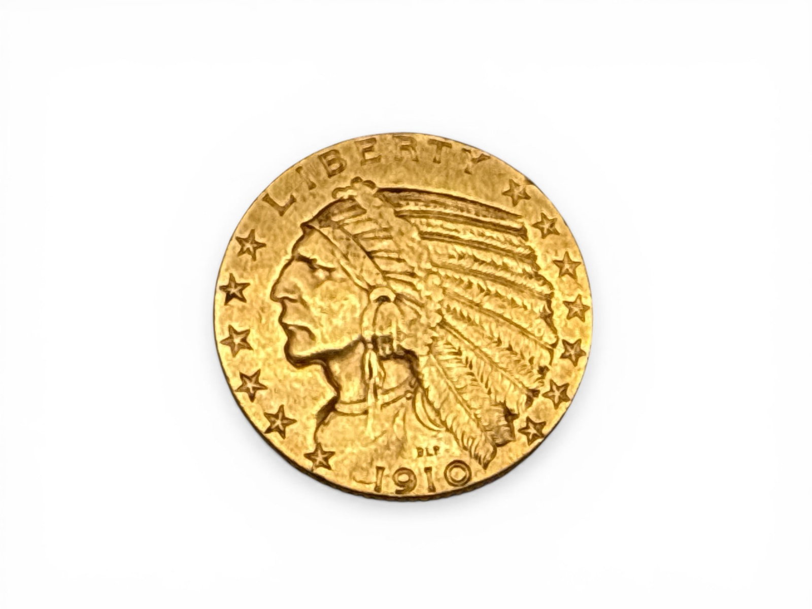 1910 U.S. $5 Dollar Indian Head Half Eagle Gold Coin (1 of 3)