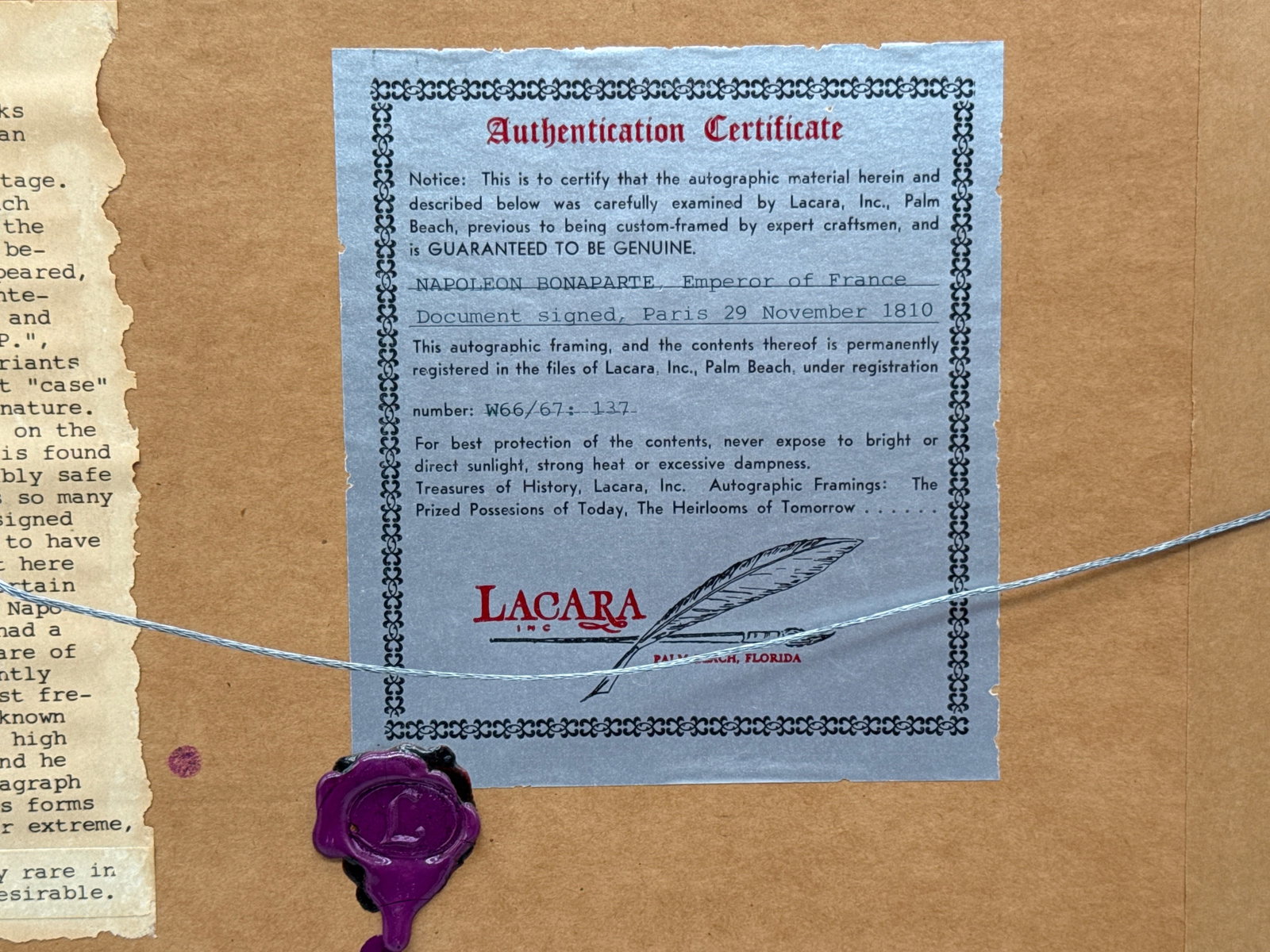 19th C. Napoleon Signed Document - 8